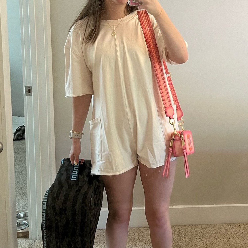 Free people hot shot tee romper